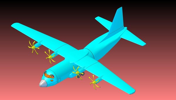 dwg c-130j aircraft solid assembly - C-130J (Rev) Aircraft Solid Assembly Model by RodgerSaintJohn